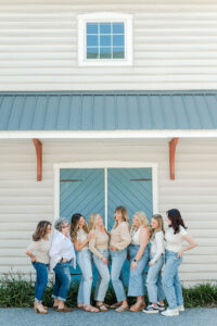 team photo during a hair salon branding session